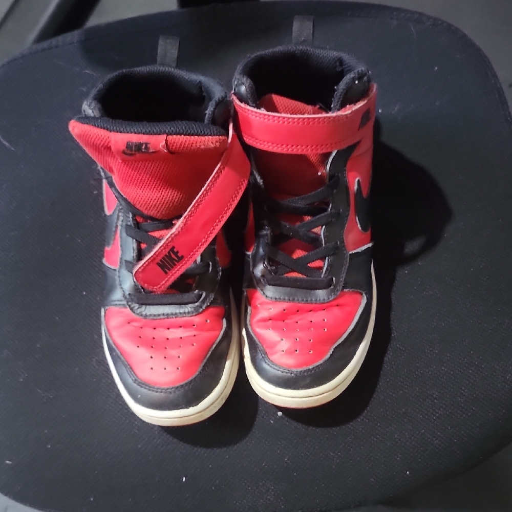 Nike Red and Black Sneakers with Classic Design